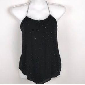 Sexy black halter top